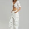 ROTATE Milandran Wrap Top - Bright White