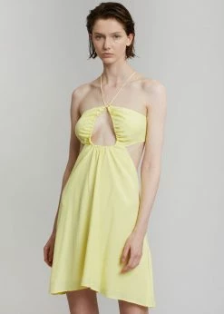 ROTATE Nanna Dress - Elfin Yellow CLOTHING