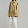 Blossom Rui Rolled Sleeves Shirt - Tan