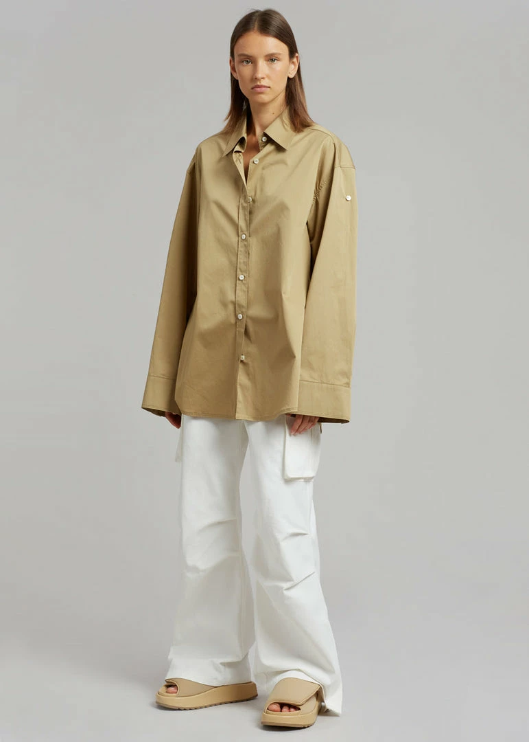 Cheapest π Blossom Rui Rolled Sleeves π Shirt - Tan π 1 Blossom Rui Rolled Sleeves Shirt - Tan