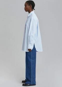 The Frankie Shop CLOTHING Ryker Shirt - Blue Stripe