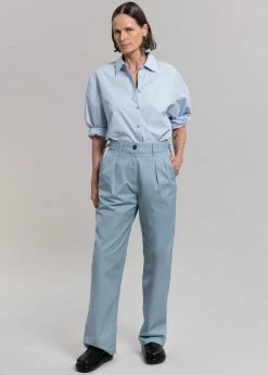 CLOTHING Saks Potts Johan Pants - Dusty Blue