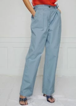 CLOTHING Saks Potts Johan Pants - Dusty Blue