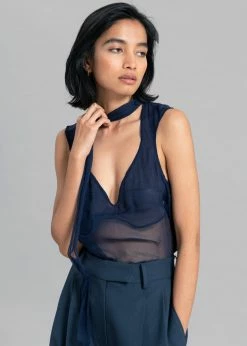 Saks Potts Tanja Top - Navy