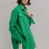 The Frankie Shop Sam Shirt - Kelly Green CLOTHING
