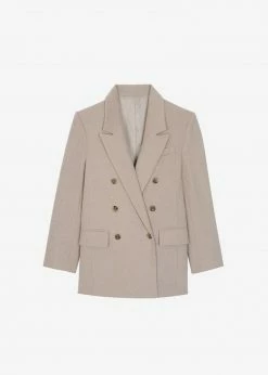 The Frankie Shop Samara Suit Blazer - Mocha