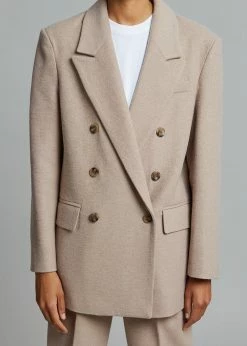 The Frankie Shop Samara Suit Blazer - Mocha
