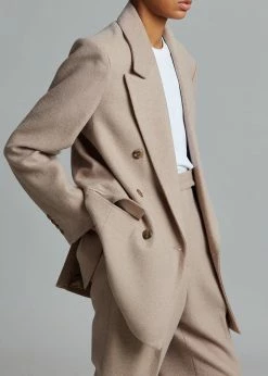 The Frankie Shop Samara Suit Blazer - Mocha