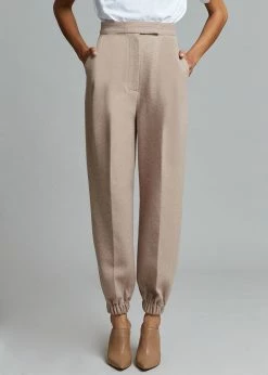 The Frankie Shop Samara Suit Joggers - Mocha CLOTHING