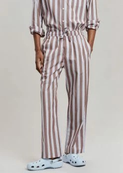 Samsoe Samsøe & Samsøe Devon Trousers - Brown Stripe