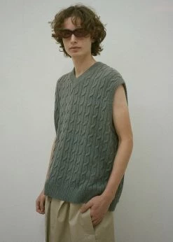 Samsoe Samsøe & Samsøe Kenly Knit Vest - Dark Grey Mel.