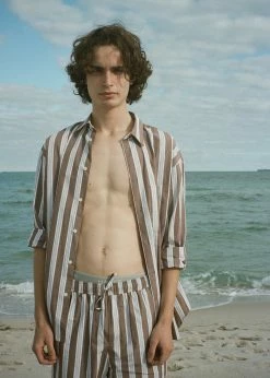 Samsoe Men Samsøe & Samsøe Marley Shirt - Brown Stripe