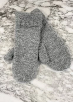 Samsoe Samsøe & Samsøe Nor Mittens - Grey Melange ACCESSORIES