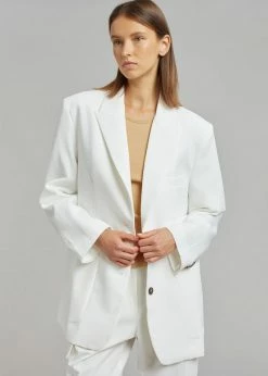 The Frankie Shop Samson Blazer - Birch CLOTHING
