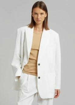 The Frankie Shop Samson Blazer - Birch CLOTHING