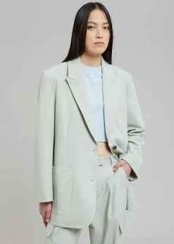 The Frankie Shop Samson Blazer - Mint CLOTHING