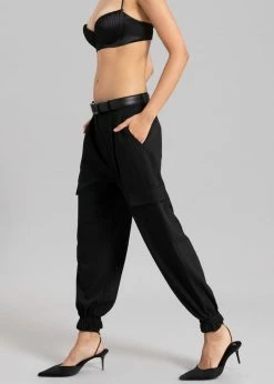 The Frankie Shop CLOTHING Samson Cargo Pants - Black