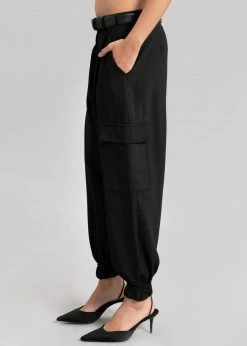 The Frankie Shop CLOTHING Samson Cargo Pants - Black