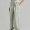 The Frankie Shop Samson Cargo Pants - Mint