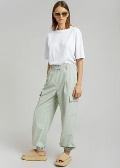 The Frankie Shop Samson Cargo Pants - Mint