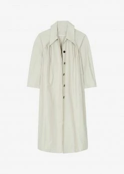 The Frankie Shop CLOTHING Santa Trench Coat - Pale Khaki