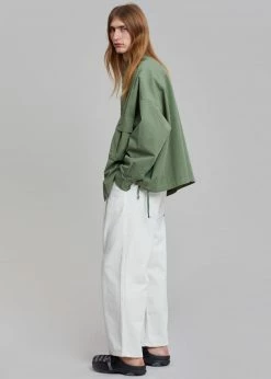 The Frankie Shop Men Seb Cargo Shirt - Army Green