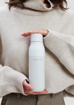 LARQ X TFS Self-Cleaning Water Bottle - Granite White LIFESTYLE