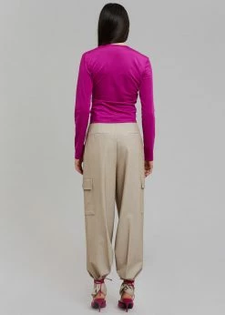 Sid Neigum Cutout Tension Blouse - Purple