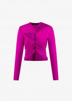 Sid Neigum Cutout Tension Blouse - Purple