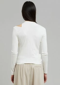 Sid Neigum Tension Cutout Top - Cream CLOTHING