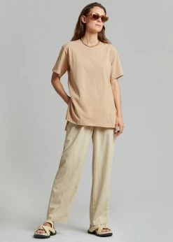 The Frankie Shop Signe Tee - True Tan