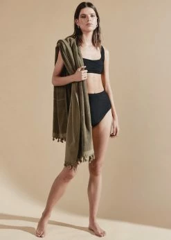 Swimwear Solaqua La Bocca Terry Towel - Olive Green