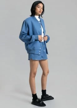 Paper Moon Sophia Bomber Jacket - Blue