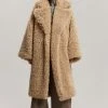 VanNzilL CLOTHING Stass Sherpa Coat - Natural