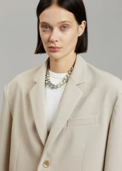 Coupon π€© The Frankie Shop Tansy Oversized Blazer - Beige CLOTHING π― 26 The Frankie Shop Tansy Oversized Blazer - Beige CLOTHING