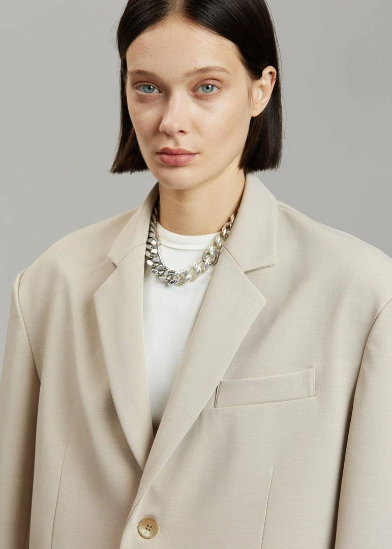 Coupon π€© The Frankie Shop Tansy Oversized Blazer - Beige CLOTHING π― 9 The Frankie Shop Tansy Oversized Blazer - Beige CLOTHING