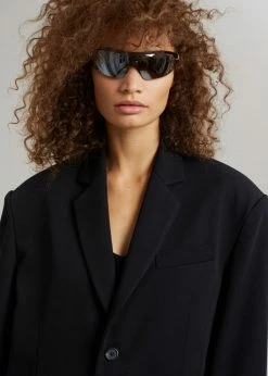 The Frankie Shop Tansy Oversized Blazer - Black