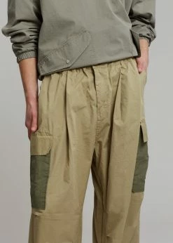 The Frankie Shop Stu Colorblock Cargo Pants - Beige Combo