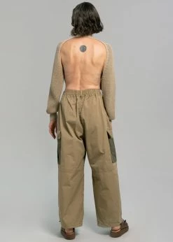 The Frankie Shop Stu Colorblock Cargo Pants - Beige Combo