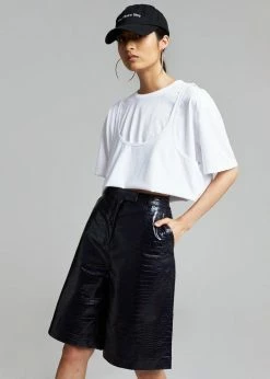 The Frankie Shop Frankie Baseball Hat - Black ACCESSORIES