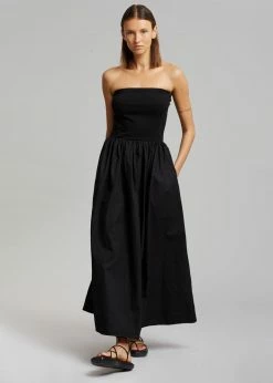 The Plan Tamo Strapless Maxi Dress - Black CLOTHING