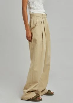 Cheap π The Frankie Shop Tansy Cotton Pants - Camel β€οΈ 10 The Frankie Shop Tansy Cotton Pants - Camel