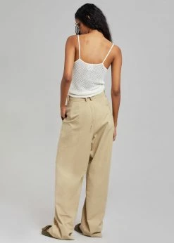 Cheap π The Frankie Shop Tansy Cotton Pants - Camel β€οΈ 12 The Frankie Shop Tansy Cotton Pants - Camel