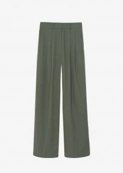 Coupon ๐งจ The Frankie Shop Tansy Cotton Pants - Olive CLOTHING ๐ 11 The Frankie Shop Tansy Cotton Pants - Olive CLOTHING