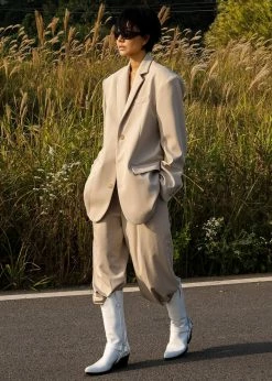 Coupon π€© The Frankie Shop Tansy Oversized Blazer - Beige CLOTHING π― 30 The Frankie Shop Tansy Oversized Blazer - Beige CLOTHING