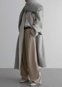 The Frankie Shop Tansy Pleated Trousers - Beige CLOTHING