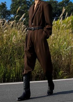 Coupon π The Frankie Shop CLOTHING Tansy Pleated Trousers - Chocolate π 16 The Frankie Shop CLOTHING Tansy Pleated Trousers - Chocolate