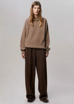 Coupon π The Frankie Shop CLOTHING Tansy Pleated Trousers - Chocolate π 22 The Frankie Shop CLOTHING Tansy Pleated Trousers - Chocolate