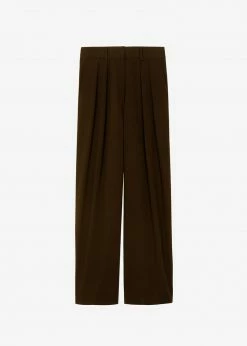 Coupon π The Frankie Shop CLOTHING Tansy Pleated Trousers - Chocolate π 27 The Frankie Shop CLOTHING Tansy Pleated Trousers - Chocolate