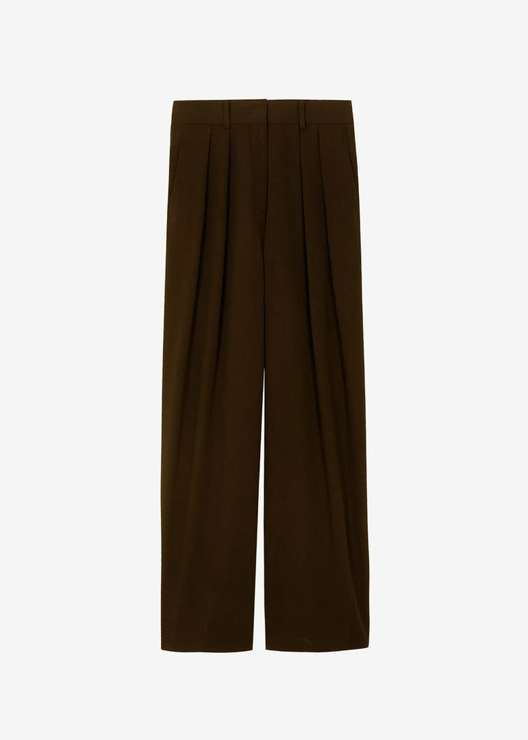 Coupon π The Frankie Shop CLOTHING Tansy Pleated Trousers - Chocolate π 14 The Frankie Shop CLOTHING Tansy Pleated Trousers - Chocolate